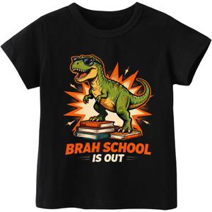Last Day of School Shirt Kids Happy Last Day of School T-Shirt Boys & Girls Summer Break Tee 3T-8T (Black)
