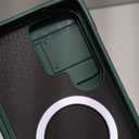 Magnetic for Samsung Galaxy S26 Ultra Case,[Slide Camera Cover][Kickstand][Compatible with Magsafe][Military Grade Protection] Shockproof Rugged Case for Galaxy S26 Ultra, Green