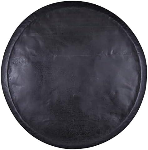 Santa Barbara Design Studio Table Sugar Iron Serving Tray, 24-Inch Diameter, Black