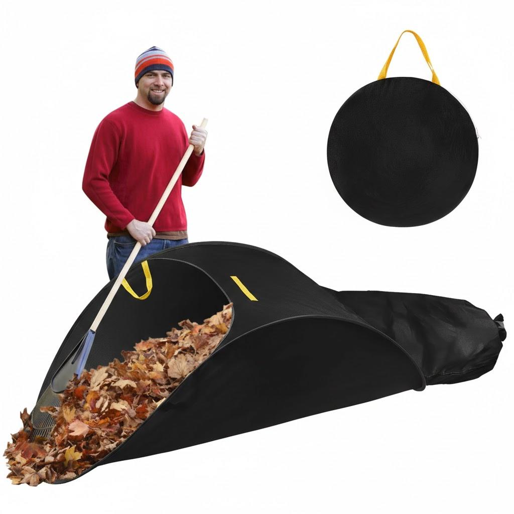 UQM Leaf Collector,Extra Large Portable Pop Up Leaf Bags, Foldable Leaf Pick Up Tools, Reusable Yard Garden Bags for Leaves Lawn Trash