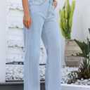 ETTELO Womens Jeans High Waisted Straight Leg Loose Stretchy Lightweight Tummy Control Trendy Jeans for Women 2025 (Blue)