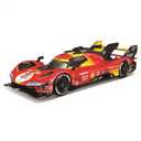 Bburago - Ferrari 499P 24H Le Mans Champion 2024#50 1:24 Scale Diecast Car, Detailed with Opening Doors, Ferrari Licence, Age 14+