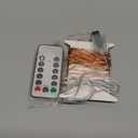 Twinkle Star 33ft 100LED Copper Wire String Lights Fairy String Lights 8 Modes USB Powered with Remote Control for Wedding Party Home Christmas Decoration, Warm White