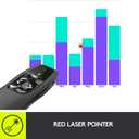 Logitech Wireless Presenter R400, USB-A PowerPoint Clicker with Laser Pointer, Wireless Presentation Clicker Remote