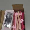 Sinload 25 Set Preppy Pink Coquette Bow Ballpoint Pens Friendship Gifts for Women Girls Bow of Friendship Bookmarks Cards for Sisterhood Long Distance Relationship Best Friend BFF Party Favors