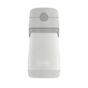 THERMOS BABY 10 ounce Stainless Steel Vacuum Insulated Straw Bottle, Gray