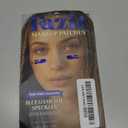 Fazit Makeup Patches - Blue Game Day Speckles - Glow Up Make-Up Patches - Cute Glitter Makeup Accessories for Women - Cosmetic Glitter for Face