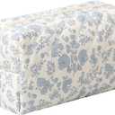 Pencil Case Floral Cute Pencil Case Student Pen Pouch Makeup Pouch Cute Flower Office College Cosmetic Makeup Bag Organizer Large (orchid)