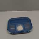 Bento Box Adult Lunch Box, Kids Lunch Containers for School with 4 Compartments, with Utensils, Sauce Jar, Muffin Liners, Microwave Safe, Navy (1200ML)