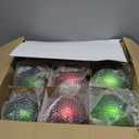 12 Pcs Red and Green Matte Glass Christmas Ornament 4 Inch 2.36 Inch Vintage Neutral Metallic Christmas Ornament Xmas Tree Ball Decoration Textured Glass Ball with Loop for Xmas Decor Party Supplies