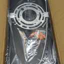 tewei LED Outdoor Wall Sconce, 15.7'' Black Outdoor Front Porch Lights Modern Exterior Lighting Fixtures, LED Exterior Wall Sconce for House, Hallway, Warm White 3000K, 2 Pack