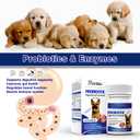 Probiotics Supplement for Dogs Digestive Enzymes with Prebiotics for Gut Health, Diarrhea & Bowel Support, Immune Booster, Itch & Allergy Relief, No BB Date