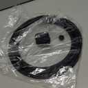 Microwave Splatter Cover Glass Guard Lid with Collapsible Silicone for Food Pot Plate 9.8 inch Black