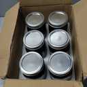 eleganttime Amber Glass Mason Jars 32 oz Wide Mouth with Airtight Lids and Bands 6 Pack Large Glass Canning Mason Jars Quart,Great for Canning Jar Pickle Fermenting Jam Jar