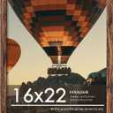 16x22 Picture Frame, Classic Brown Poster Frame, 1 Pack