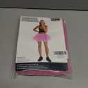 Tulle Tutu Skirt Shredded for Women Teens Short Layered Ballet Petticoat Elastic Waist Halloween Costume 80s Party Cosplay (Pink)