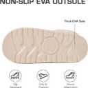 Yueerlu House Slippers For Woman Men, Womens slippers Platform EVA lightweight sole Warm Faux Fur Lined Suede Short Ankle Boots Memory Foam Fuzzy Slippers for Women Anti-Slip Boot Indoor Outdoor