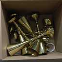 Unittype 8 Pcs Wedding Centerpieces for Tables 13 Inch Tall, Crystal Flower Stand Floral Vases for Tabletop Flower Arrangement Stand Valentines Gift Baptism Christmas Party Decor (Gold)