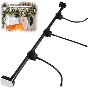 Yicengy Garland Hanger for Front Door, Adjustable Fits 32"-80" Doors, Heavy-Duty Christmas Halloween Decoration Holder, Garland Holder for Door Frame for Wreaths, Lights & More No Screws (S(32"-39"))