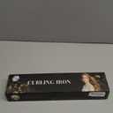 1 1/4 Inch Curling Iron, Ceramic Coated Hair Curling Wand, Rapid 430°F Heating, Temperature LED Display, 6 Temperature Settings, 60 Minutes Auto-Off, Red