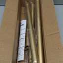 YaFex Curtain Rods 32-118 Inch, Heavy Duty 1 Inch Adjustable Curtain Rod for Windows, Gold Long Window Treatment Rods, Modern Design, Easy Installation