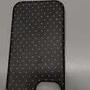 Magnetic for iPhone 13/14 Case Cute Polka Dot Phone Case, Shockproof Slim TPU and Hard PC Protective Phone Cover Compatible with MagSafe Designed for Women Girls, Black