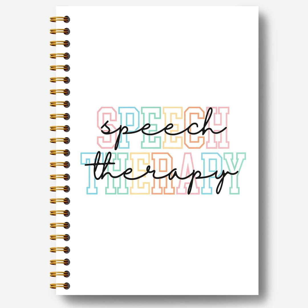 Speech Therapy Gifts Notebook, Speech Therapist Gifts Journal, Therapy Journal for Mental Health, Therapy Notebook, Mental Health Journal for Women, Spiral Notebook 5.5x8.3 Inches