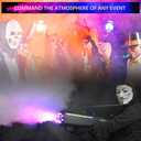 Fog Gun1500W with Lights, Strip, Stand, Handheld Fog Machine Smoke Cannon for Parties, Halloween, DJ Events, and Stage Performances