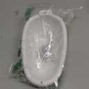 VICASKY Mini Toy Bath Tub,1/12 Scale White Baby Doll Bathtub Clawfoot Bathtub with Shower Faucet Model Water Bath Toy for Doll House Bathroom Furniture