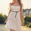 2 pack Skinny Braided Belts for Women Woven Thin Waist Dresses Faux Leather Belt for Jeans Pants 2/5"