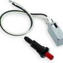 Weber Grill Igniter Kit  Replacement Ignition System for Genesis Silver/Gold/Platinum and Spirit 200/300 Series, PushButton Ignition with Wires and GasCatcher Chamber