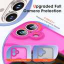 for iPhone 16 Plus Case with Magnetic [Compatible with Mag-Safe] [Upgraded Full Camera Protection] [Heat Dissipation] Matte Translucent Back Shockproof Phone Cover 6.7 Inch-Hot Pink