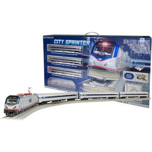 Bachmann Trains - Amtrak City Sprinter - Ready to Run Electric Train Set - HO Scale