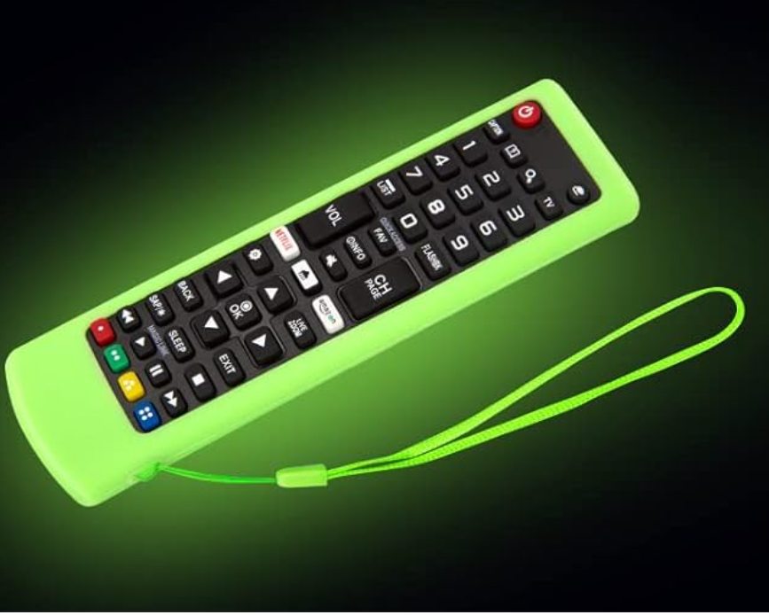 Universal Replacement Remote No Setup Fit LG TV with Green Soft Protective Silicone Cover & Mount Holder Compatible with LG All Smart LCD LED HDTV UHD OLED 3D 4K TVs