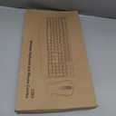 Wireless Keyboard and Mouse Combo, Full-Sized 2.4GHz Wireless Keyboard with Comfortable Palm Rest and Optical Wireless Mouse for Windows, Mac OS PC/Desktops/Computer/Laptops (Black)