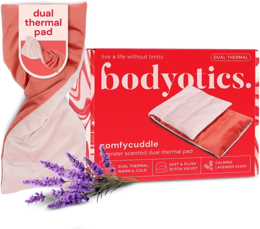 ComfyCuddle Microwave Heating Pad (18 x 7) with Calming Lavender Scent for Cozy Comfort During Menstrual Cycles - Convenient & Machine-Washable, Microwave to Heat and Freeze to Cool
