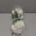 Artificial Geranium Fake Flowers for Outdoors Decoration, 6 Bundles Silk Geraniums White Flower UV Resistant Look Real Faux Plants for Front Door Garden Porch Planter Patio Balcony Yard Indoor Home