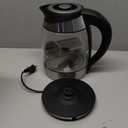 Chefman Electric Kettle with Temperature Control, 5 Presets LED Indicator Lights, Removable Tea Infuser, Glass Tea Kettle & Hot Water Boiler, 360 Swivel Base, BPA Free, Stainless Steel, 1.8 Liters