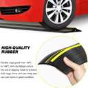 Jin&Bao Universal Garage Door Threshold Seal Strip 16FT Kit, Bottom Waterproof Rubber Weather Stripping ReplacementYellow, 1 Adhesive