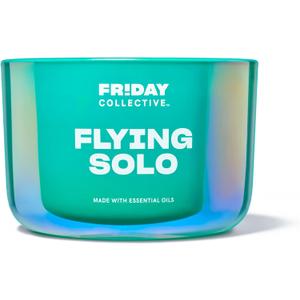 4 x Friday Collective Flying Solo Candle, Fresh & Clean Scented, Made with Essential Oils, 3 Wicks, 13.5 oz