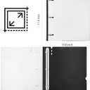 WOT I 1 Inch Telescoping 3 Ring Binder, Expandable Flexible Binder with Customizable Front Cover & Clear Catalog Pocket, Holds 225 Sheets, School Office Supplies, White