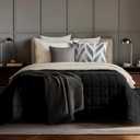 HomeSmart King Size Weighted Blanket 20lbs, Soft, Thick, Heavy Blanket, Fits Standard and California King Beds, Black