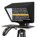 GEIMRSY 9.30-inch Aluminium teleprompter with 70/30 Split Glass for Mobile and Camera Shooting, Compatible with S-Telepromter app for iOS/Android