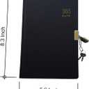 Journal With Lock And Keys, Locks Diary, 365 Blank Pages & A5 Size (8.5x5.9inch), Vintage Hardcover Notebook, Perfect For Women, Men, Sketch, Planner Organizer