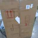 Koonmi Black Wall Mirror for Bathroom, 36x60 Inch Matte Deep Framed Rounded Rectangle Vanity Mirror for Farmhouse Living Room, Tempered Glass, Anti-Rust, Vertically or Horizontally