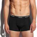 Men's Boxer Briefs, Soft and Breathable Upgrade cotton men‘s underwear with Fly, Super elasticity mens underwear (XL)