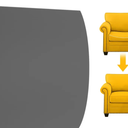 Couch Cushion Support for Sagging Seat, 20x20x2 inches High-Density Foam Sofa Cushions Support, Under Cushion Sag Repair, Grey Set of 1