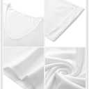 Riyiper 2 Pcs Women's Tops, Deep V Neck Short Sleeve Tops Casual Solid Loose T Shirt Summer Tees for Women (L)