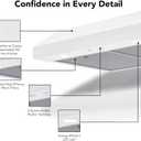 Broan-NuTone 30-Inch White Under Cabinet Range Hood Traditional Design w/Quiet Power at 350 CFM, 1.5 Sones for Powerful Kitchen Ventilation