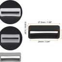 2 x uxcell Watch Band Strap Loops, 24mm Width Rubber Fastener Rings Silicone Watch Holder Keeper for Watch Band 4 Color 8 Pcs